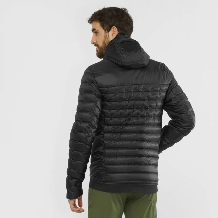 Black Salomon Outline Down Men's Insulated Jackets | PH 40819P